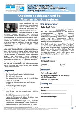 Mithilfe der integrierten softwarelösung zur angebotsverfolgung weist sie projectfacts automatisch darauf hin, wann angebote nachgefasst werden sollten. Musterbrief Angebot Nachfassen