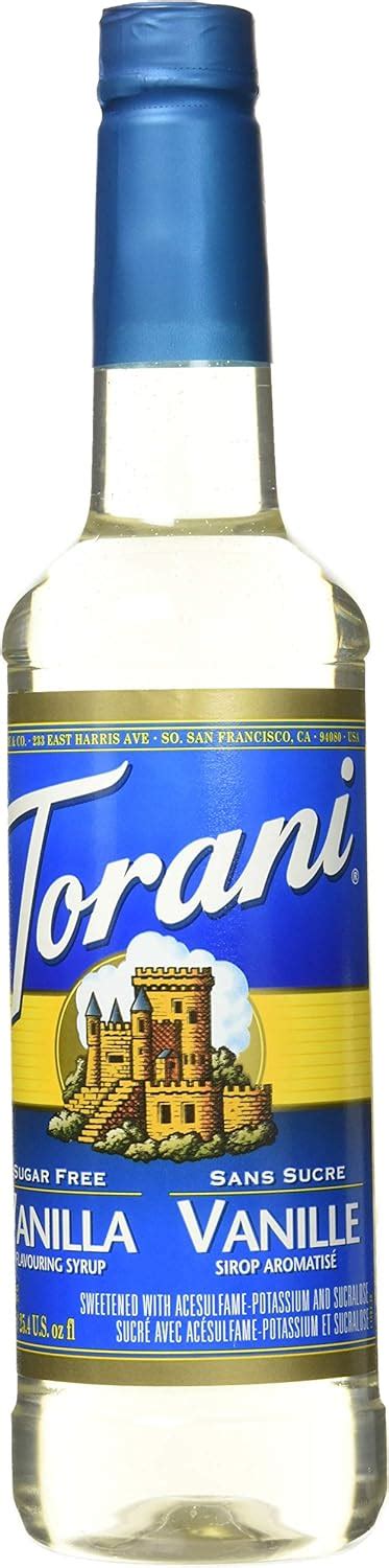 Torani Sugar Free Vanilla Syrup PET Bottle 750 Milliliters Amazon