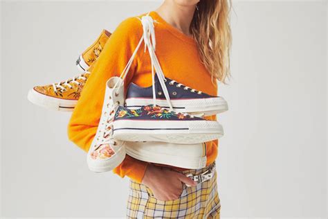 Whatever you're shopping for, we've got it. Converse Launches New Floral Embroidered Sneakers Collection