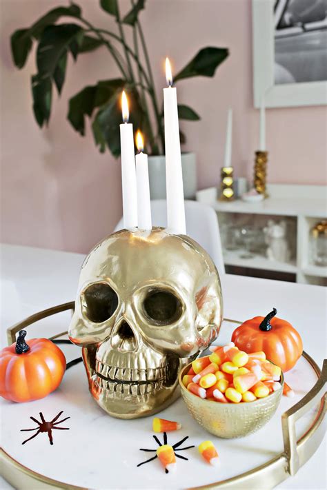 Skull Candle Holder DIY - A Beautiful Mess