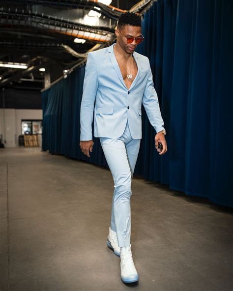 Again, we're taking liberties here, sort of like forbes does when coming up with its millionaire list. sky blue. | Nba fashion, Russell westbrook fashion ...
