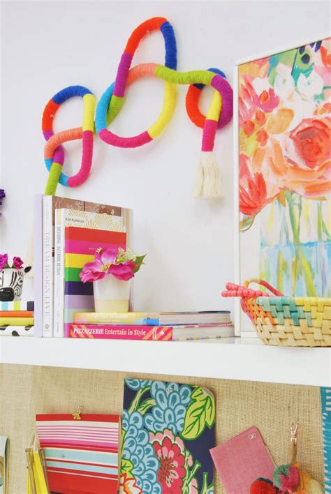 Diy Colorful Wrapped Yarn Wall Art Showit Blog