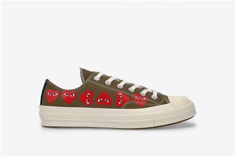 Cdg Play X Converse Chuck Taylor All Star 70 Multi Heart Where To Cop