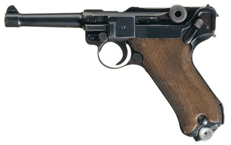 World War Ii Nazi Mauser Byf Code Semi Automatic P08 Luger Pistol