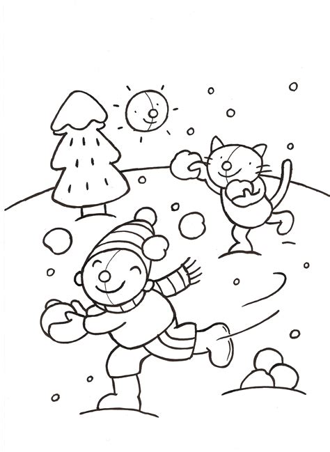 Niet elke winter valt er sneeuw. Kleurplaten: Kleurplaat Sneeuw