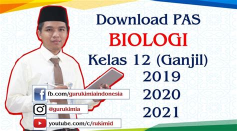 Bersiap sedia untuk musim ujian? Download Soal dan Pembahasan PAS Biologi Kelas 12 SMA 2020 PDF