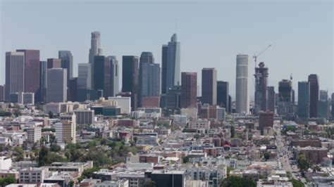 Los Angeles Aerial Skyline Cityscape Sightseeing View Office Towers