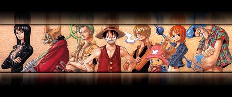 One Piece Characters Illustration Ultra Wide One Piece Hd Wallpaper Wallpaper Flare