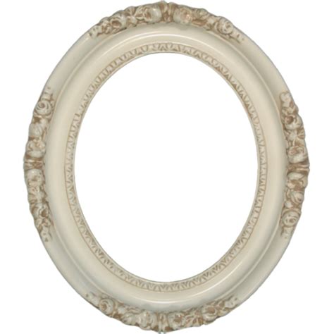 Classics Series 19 Antique White 8x10 Oval Frame