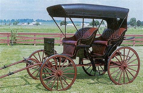 2 Seated Cutunder Surrey Old Wagons Horse