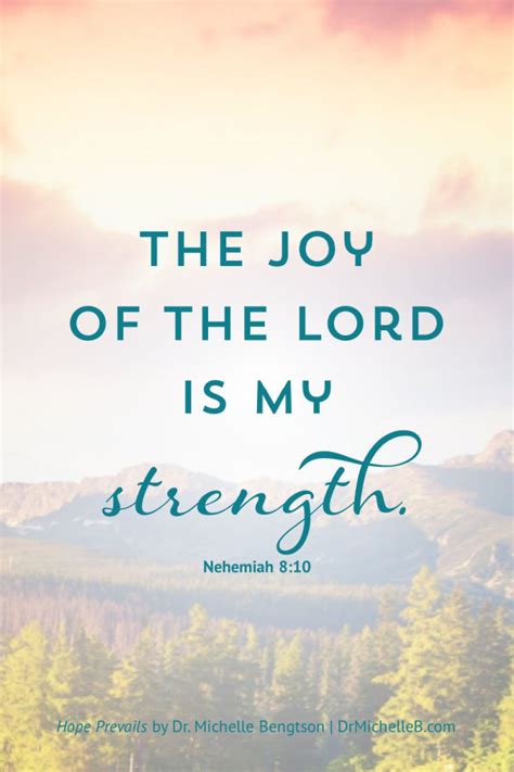 The Joy Of The Lord Is My Strength Dr Michelle Bengtson