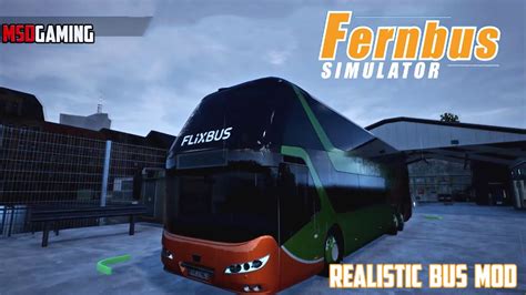 Fernbus Simulator Realistic Bus Mod Msd Gaming Youtube