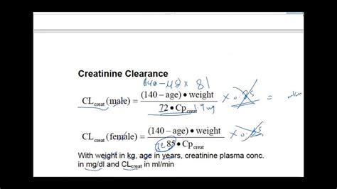 Como Calcular Clearance De Creatinina