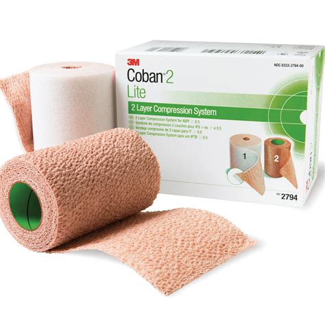 3m Coban2 2 Layer Compression Bandage System Brown Nonsterile Walmart