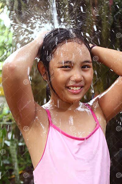 Girl In The Shower Stock Image Image Of Girl Happy 17002575