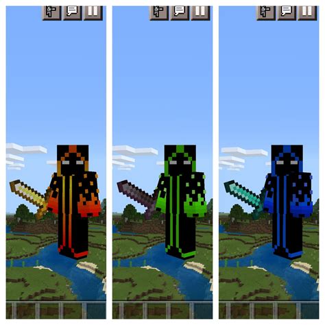 The Element Robe Skin Pack Minecraft Skins For Bedrock And Etsy Uk