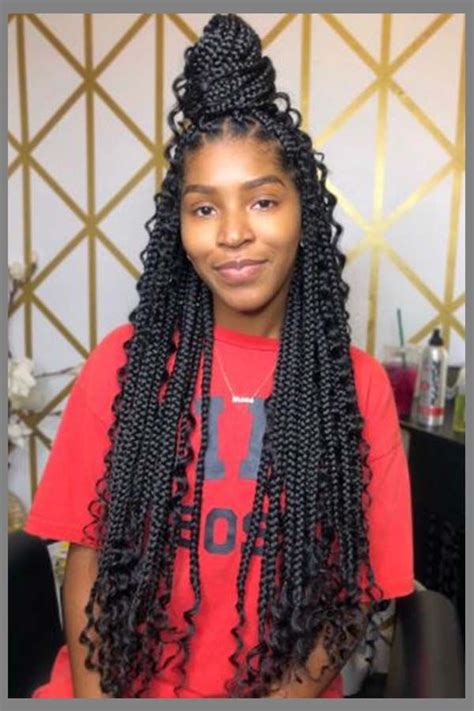 The Best Braided Curly Long Hairstyle For Black Womens