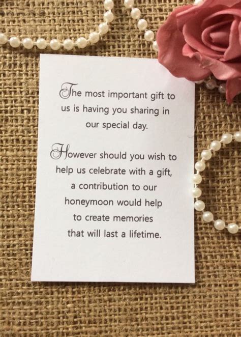 25 50 WEDDING GIFT MONEY POEM SMALL CARDS ASKING FOR MONEY CASH FOR