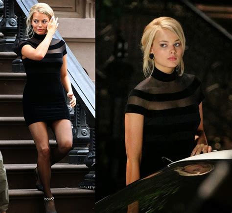 Margot Robbie Wolf Of Wall Street Black Dress