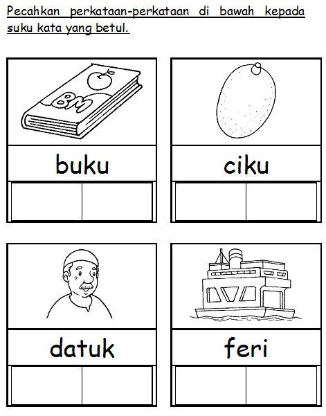 Berdasarkan gambar,pilih kata kerja yang sesuai. Contoh Soalan Bahasa Melayu Tadika 5 Tahun - Dralle Damen