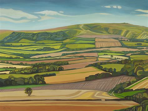 Anna Dillon The Artist View From Faringdon Folly Painting