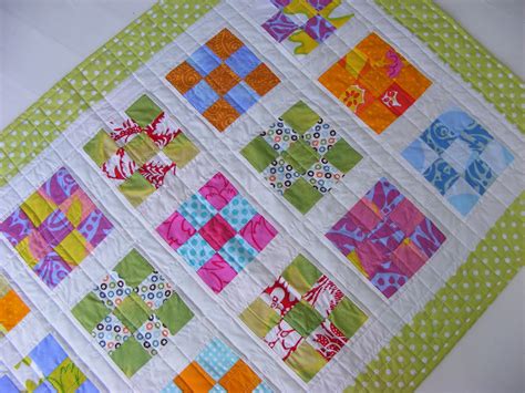 Blimunda Quilts Nine Patch Baby Quilt Number Three