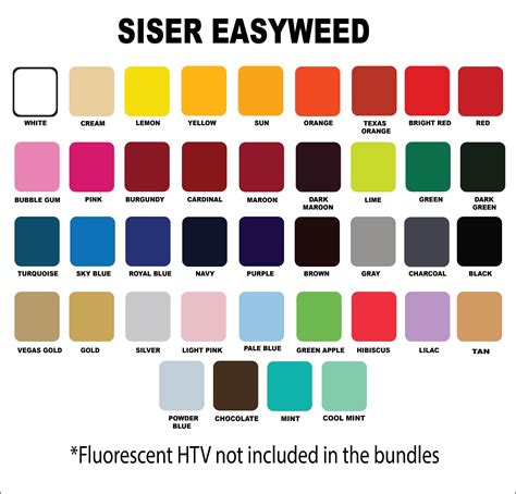 Siser Easyweed Heat Transfer Vinyl 12 X 15 10