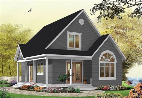 Country Cottage With Wrap Around Porch 21492dr Architectural