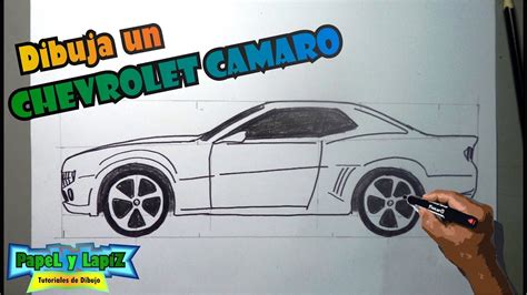 Cómo Dibujar Carros Paso A Paso 14 Chevrolet Camaro Youtube