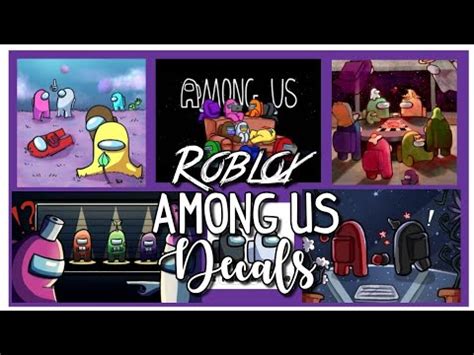 Decal ids/codes for journal profile with pictures (part 1) ft. ROBLOX | Bloxburg/Royale High Aesthetic Among Us Decals ...