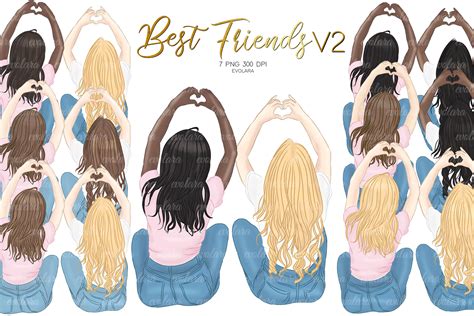Best Friends Clipartsoul Babes Clipart Bff Clipart Images And Photos Finder