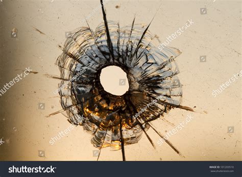 Bullet Hole In Window Stock Photo 101203510 Shutterstock
