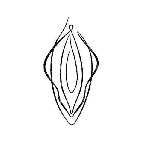 Line Art Vagina Svg Continuous Line Vagina Svg Vector Cut File For Cricut Silhouette Pdf Png