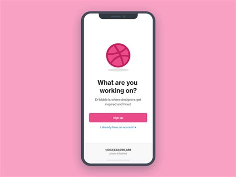 Dribbble App Login Page By Philipp Brunsteiner On Dribbble