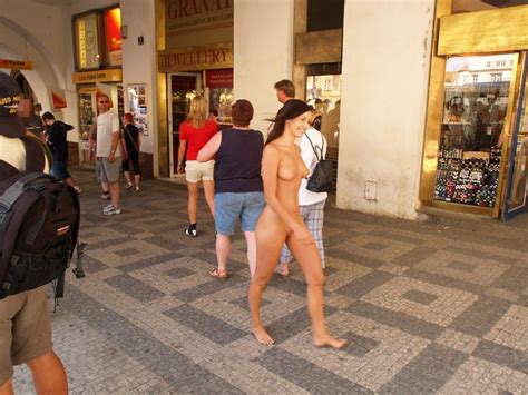 Jirina K Prague Nude In Public 32