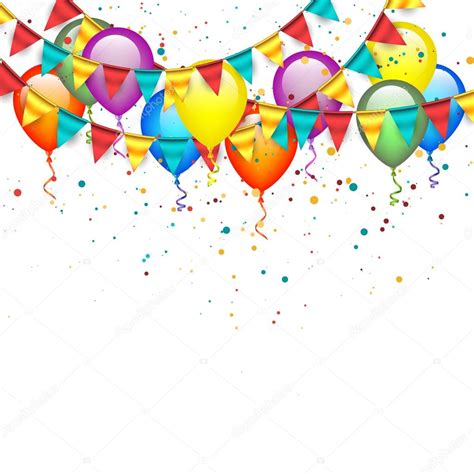 Come si prepara una torta di compleanno per i bambini? Palloncini e festoni di compleanno — Vettoriali Stock ...