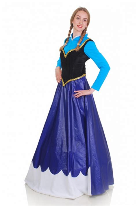 Anna Frozen Adult Dress Costume For Woman