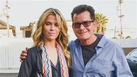 charlie sheen steps out with new girlfriend meet jules entertainment tonight