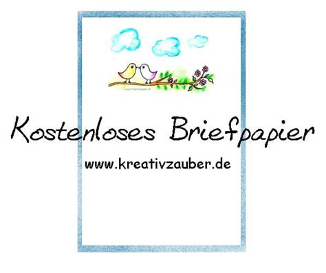2.2 weihnachtsbriefpapier zum selbst ausdrucken zum gratis. Vögelchen Briefpapier kostenlos - Kreativzauber ...