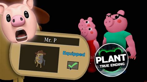 How To Get Piggy Chapter 12 True Ending Unlock Mr P Skin Roblox