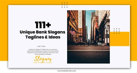 111 Unique Bank Slogans Taglines And Ideas Idealwrite