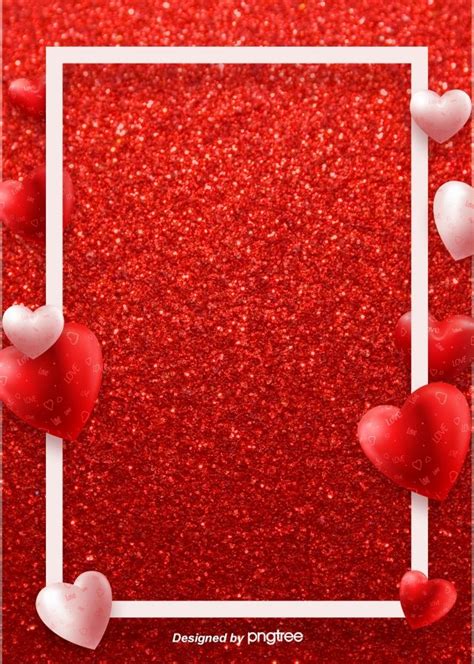 Red Simple Valentines Day Love Romantic Background Valentines Day