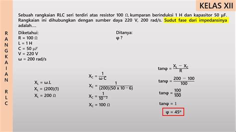 Rumus Beda Sudut Fase Antara Arus Dan Tegangan Riset