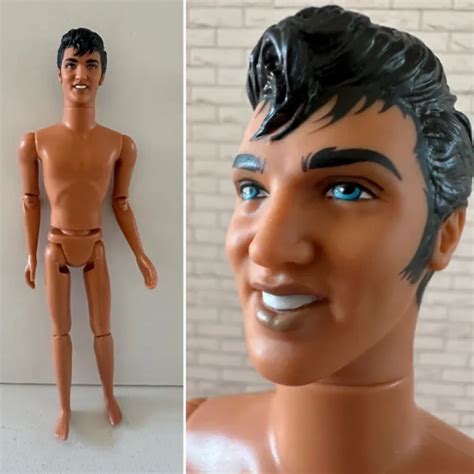 MATTEL ELVIS PRESLEY Articulated Ken Barbie NUDE Doll Jointed Male Body