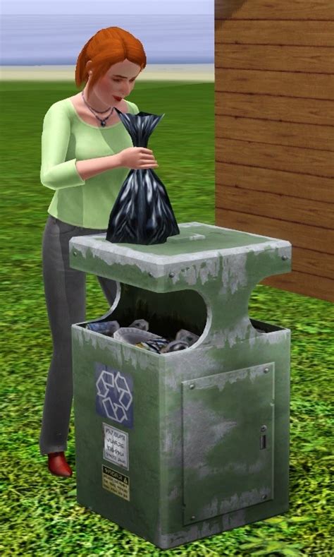 Mod The Sims Functional Late Night City Trash Cans