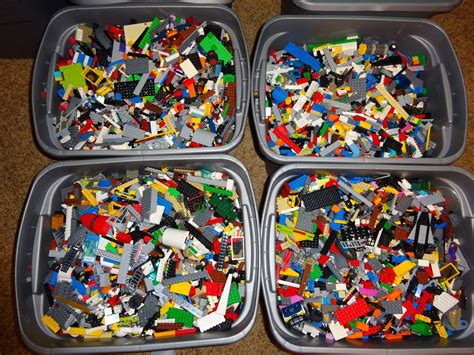 5 Pound Supply Lot Of Bulk 5 Lbs LEGOs Various Assorted Sizes And