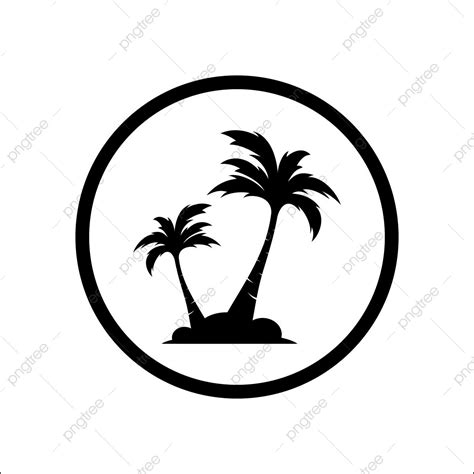 Logo Ikon Tree Logos Coconut Tree Needle Felting Adobe Illustrator