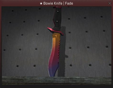 Steam Community Guide Bowie Knife Fade Percentage Guide