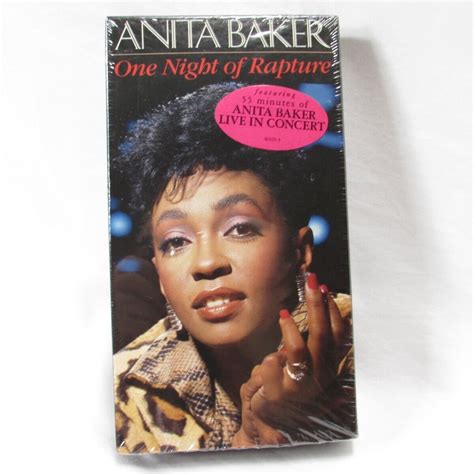Anita Baker One Night Of Rapture Vhs 1987 Live In Concert