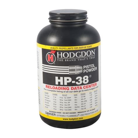 Hodgdon Powder Co Inc Hp38 Smokeless Powder 1lb